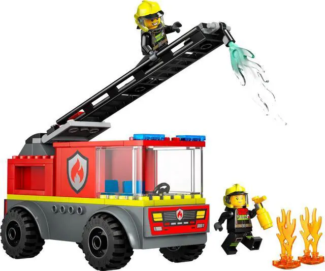 Main image of international version city Series 60463 Fire Ladder Truck Number of parts 82 Suitable for age 4+ toy building blocks