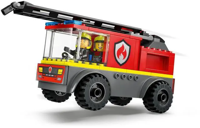 Alt view image 3 of 5 - international version city Series 60463 Fire Ladder Truck Number of parts 82 Suitable for age 4+ toy building blocks