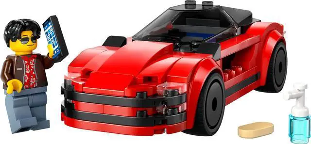 Alt view image 6 of 7 - international version city Series 60448 Red Sports Car Number of parts 109 Suitable for age 5+ toy building blocks