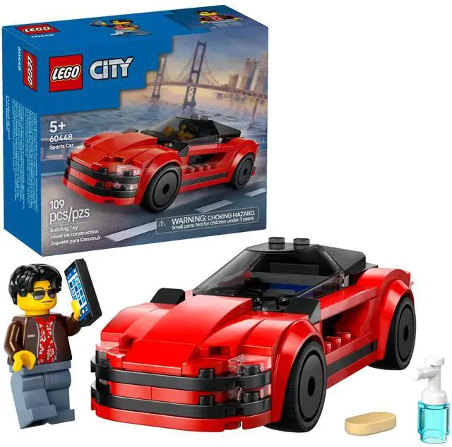 Alt view image 7 of 7 - international version city Series 60448 Red Sports Car Number of parts 109 Suitable for age 5+ toy building blocks