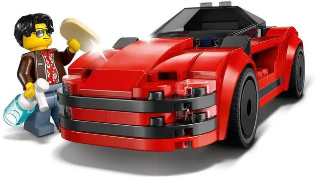 Alt view image 5 of 7 - international version city Series 60448 Red Sports Car Number of parts 109 Suitable for age 5+ toy building blocks