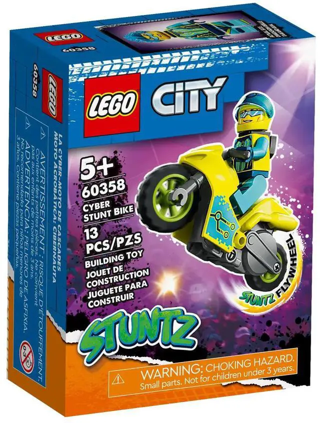 Alt view image 7 of 7 - international version city Series 60358 Cyber Stunt Bike Number of parts 13 Suitable for age 5+ toy building blocks