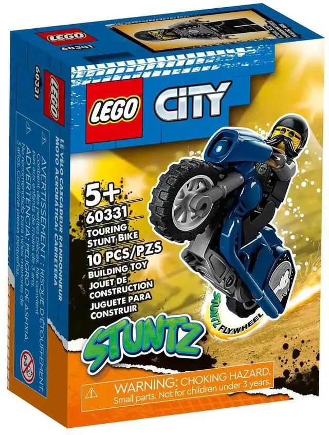 Alt view image 7 of 7 - international version city Series 60331 Touring Stunt Bike Number of parts 10 Suitable for age 5+ toy building blocks