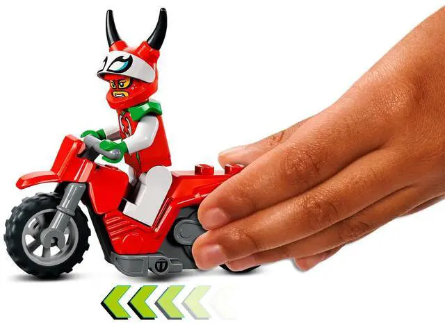 Alt view image 4 of 7 - international version city Series 60332 Reckless Scorpion Stunt Bike Number of parts 15 Suitable for age 5+ toy building blocks