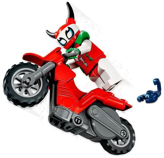 Alt view image 3 of 7 - international version city Series 60332 Reckless Scorpion Stunt Bike Number of parts 15 Suitable for age 5+ toy building blocks