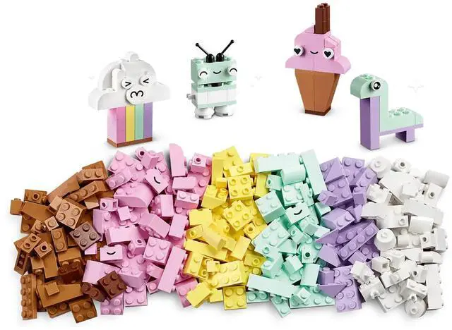 Alt view image 3 of 7 - international version Classic Series 11028 Creative Pastel Fun Number of parts 333 Suitable for age 5+ toy building blocks