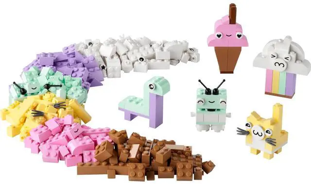 Alt view image 6 of 7 - international version Classic Series 11028 Creative Pastel Fun Number of parts 333 Suitable for age 5+ toy building blocks