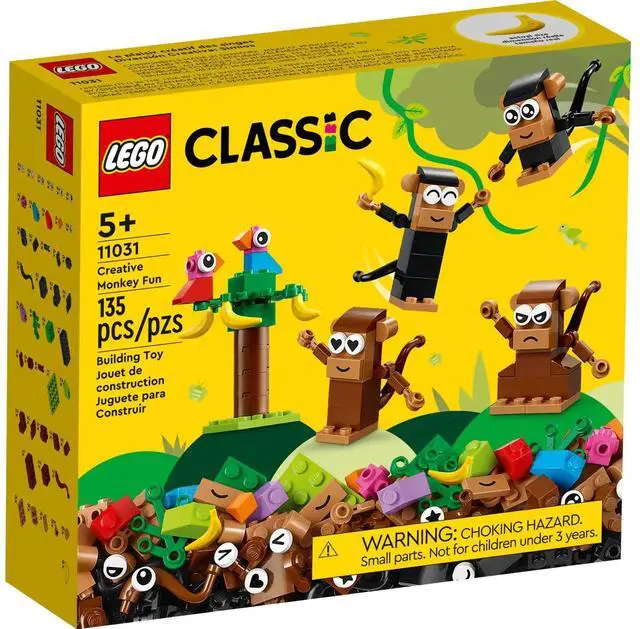 Alt view image 2 of 7 - international version Classic Series 11031 Creative Monkey Fun Number of parts 135 Suitable for age 5+ toy building blocks