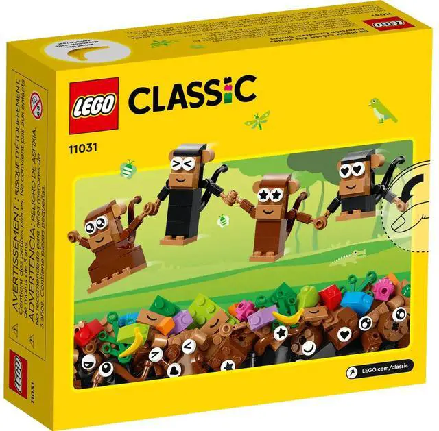 Alt view image 4 of 7 - international version Classic Series 11031 Creative Monkey Fun Number of parts 135 Suitable for age 5+ toy building blocks