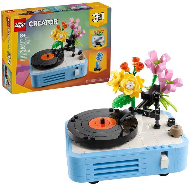 Alt view image 7 of 7 - international version Creator Series 31172 Record Player with Flowers Number of parts 366 Suitable for age 8+ toy building blocks
