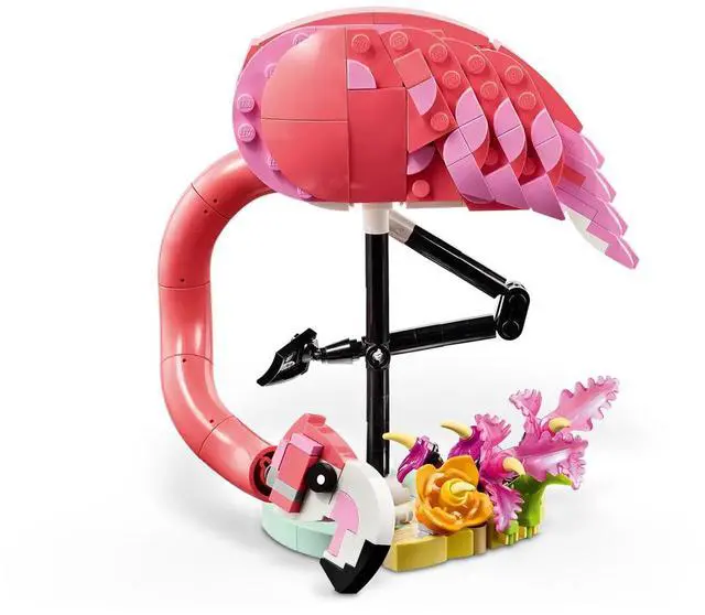 Alt view image 3 of 7 - international version Creator Series 31170 Wild Animals: Pink Flamingo Number of parts 288 Suitable for age 8+ toy building blocks