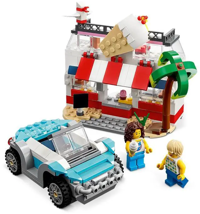 Alt view image 5 of 7 - international version Creator Series 31138 Beach Camper Van Number of parts 556 Suitable for age 8+ toy building blocks