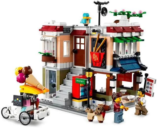 Main image of international version Creator Series 31131 Downtown Noodle Shop Number of parts 569 Suitable for age 8+ toy building blocks