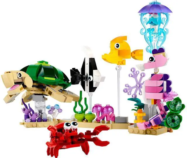 Main image of international version Creator Series 31158 Sea Animals Number of parts 421 Suitable for age 8+ toy building blocks