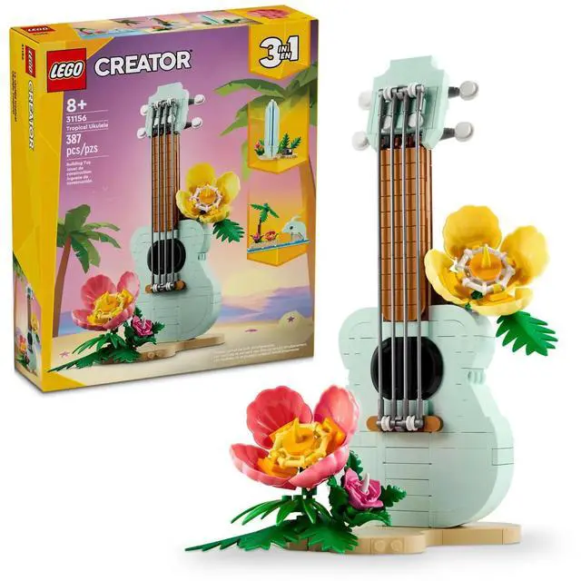 Alt view image 2 of 5 - international version Creator Series 31156 Tropical Ukulele Number of parts 387 Suitable for age 8+ toy building blocks