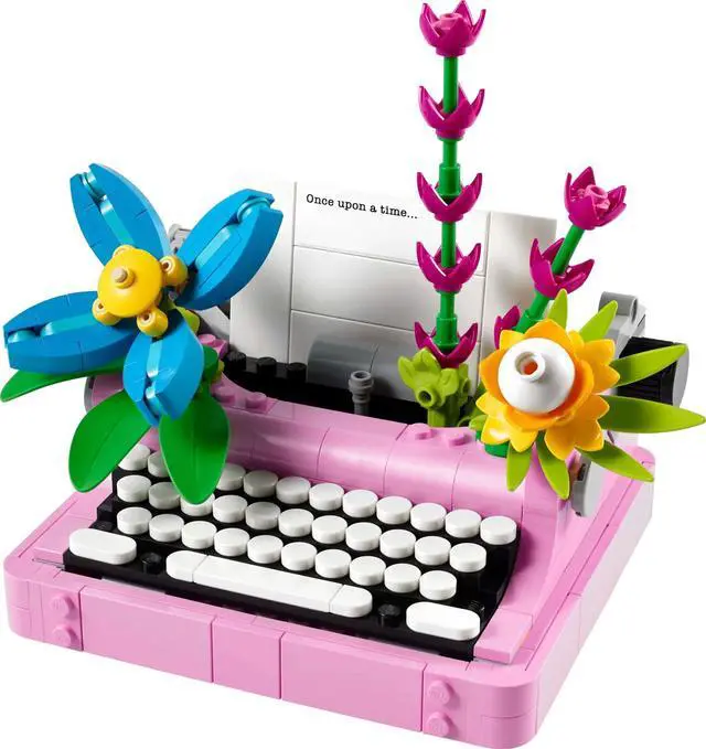 Main image of international version Creator Series 31169 Typewriter with Flowers Number of parts 363 Suitable for age 8+ toy building blocks