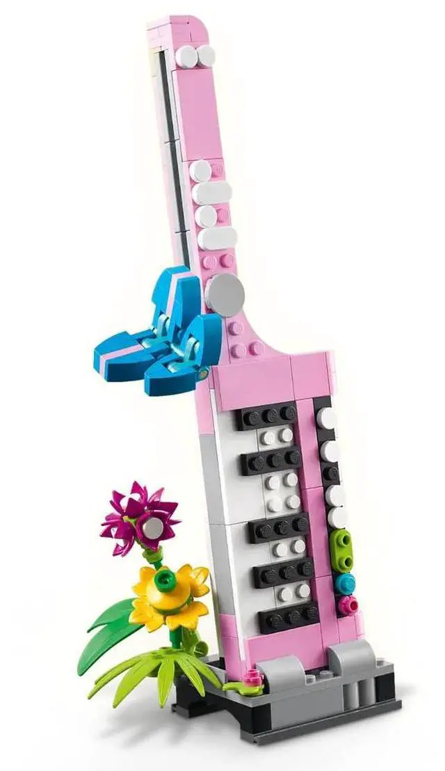 Alt view image 4 of 5 - international version Creator Series 31169 Typewriter with Flowers Number of parts 363 Suitable for age 8+ toy building blocks