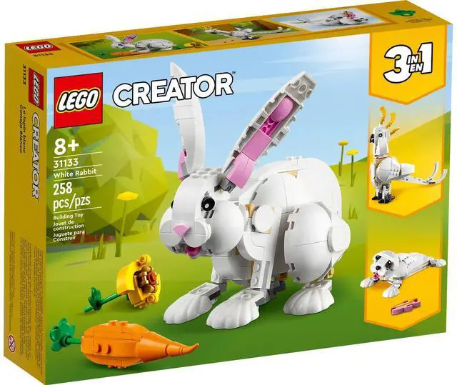 Alt view image 2 of 5 - international version Creator Series 31133 White Rabbit Number of parts 258 Suitable for age 8+ toy building blocks