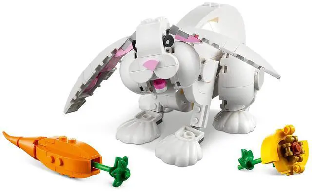 Alt view image 3 of 5 - international version Creator Series 31133 White Rabbit Number of parts 258 Suitable for age 8+ toy building blocks
