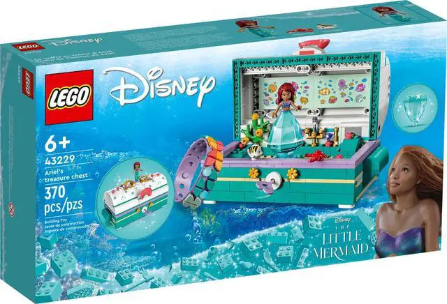 Alt view image 2 of 5 - international version Disney Series 43229 Ariel's Treasure Chest Number of parts 370 Suitable for age 6+ toy building blocks