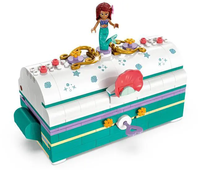 Alt view image 3 of 5 - international version Disney Series 43229 Ariel's Treasure Chest Number of parts 370 Suitable for age 6+ toy building blocks