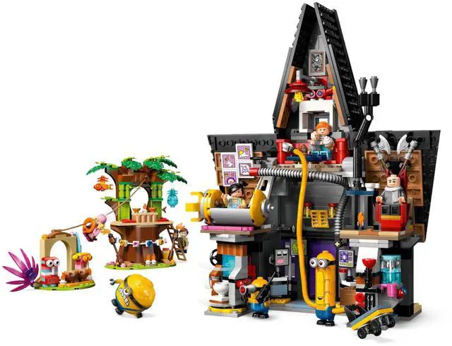 Alt view image 3 of 5 - international version Despicable Me and Minion toys Series 75583 Minions and Gru's Family Mansion Number of parts 868 Suitable for age 8+ toy building blocks