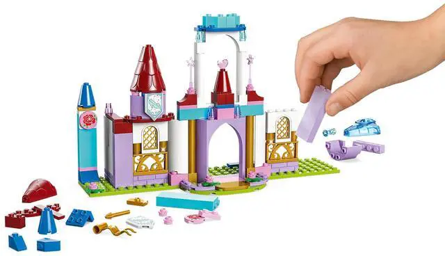 Alt view image 4 of 5 - international version Disney Series 43219 Disney Princess Creative Castles Number of parts 140 Suitable for age 6+ toy building blocks