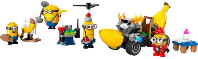 Main image of international version Despicable Me and Minion toys Series 75580 Minions and Banana Car Number of parts 136 Suitable for age 6+ toy building blocks