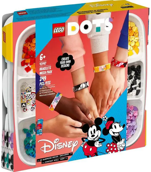 Alt view image 2 of 5 - international version Disney Series 41947 Mickey & Friends Bracelets Mega Pack Number of parts 349 Suitable for age 6+ toy building blocks