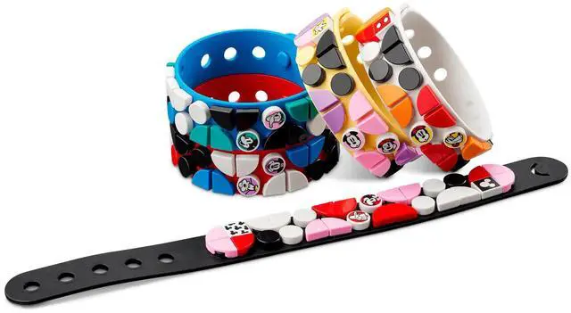 Alt view image 3 of 5 - international version Disney Series 41947 Mickey & Friends Bracelets Mega Pack Number of parts 349 Suitable for age 6+ toy building blocks