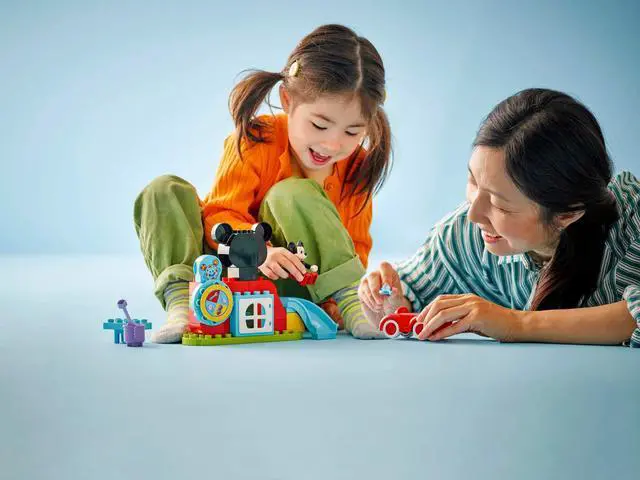 Alt view image 3 of 5 - international version Disney Series 10454 Mickey Mouse Clubhouse & Car Number of parts 27 Suitable for age 2+ toy building blocks