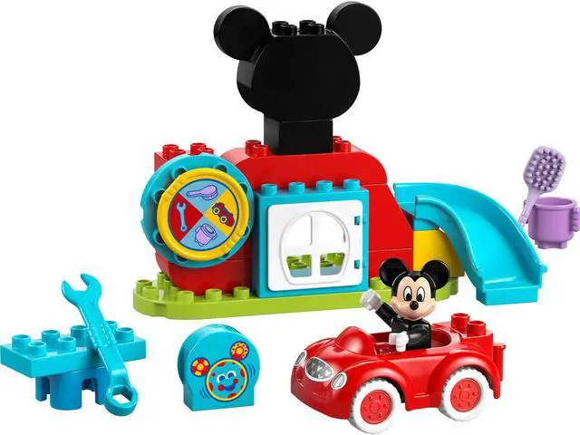 Main image of international version Disney Series 10454 Mickey Mouse Clubhouse & Car Number of parts 27 Suitable for age 2+ toy building blocks