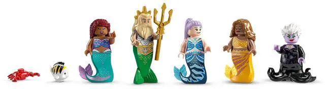 Alt view image 5 of 5 - international version Disney Series 43225 The Little Mermaid Royal Clamshell Number of parts 1808 Suitable for age 18+ toy building blocks