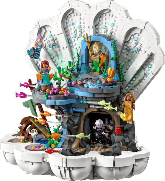 Alt view image 3 of 5 - international version Disney Series 43225 The Little Mermaid Royal Clamshell Number of parts 1808 Suitable for age 18+ toy building blocks