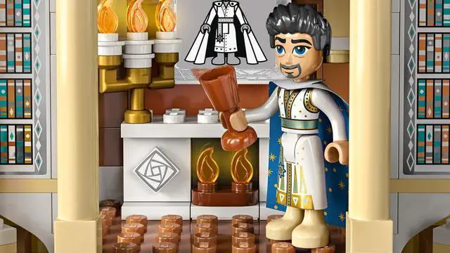 Alt view image 5 of 5 - international version Disney Series 43224 King Magnifico's Castle Number of parts 613 Suitable for age 7+ toy building blocks