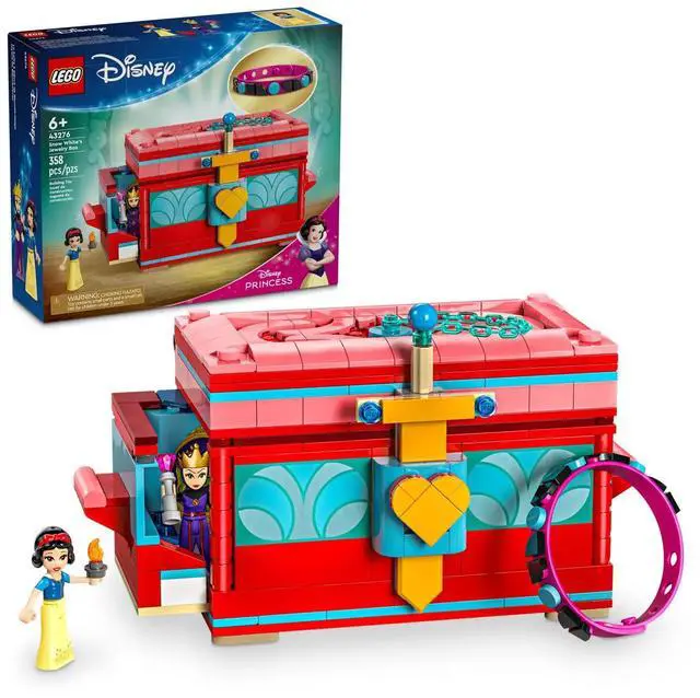 Alt view image 2 of 5 - international version Disney Series 43276 Snow White's Jewelry Box Number of parts 358 Suitable for age 6+ toy building blocks