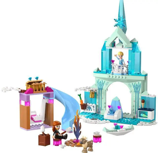 Main image of international version Disney Series 43238 Elsa's Frozen Castle Number of parts 163 Suitable for age 4+ toy building blocks