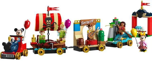 Main image of international version Disney Series 43212 Disney Celebration Train Number of parts 200 Suitable for age 4+ toy building blocks