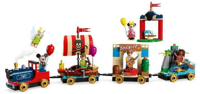Alt view image 3 of 5 - international version Disney Series 43212 Disney Celebration Train Number of parts 200 Suitable for age 4+ toy building blocks