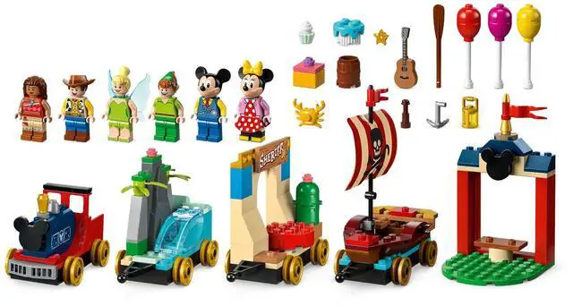 Alt view image 5 of 5 - international version Disney Series 43212 Disney Celebration Train Number of parts 200 Suitable for age 4+ toy building blocks