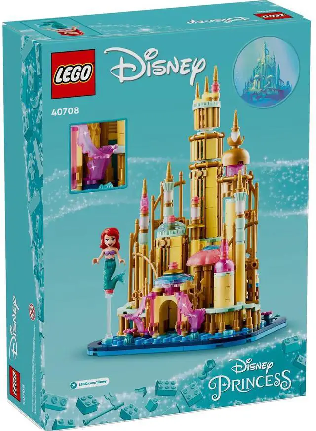 Alt view image 3 of 5 - international version Disney Series 40708 Mini Disney Ariel's Castle Number of parts 557 Suitable for age 12+ toy building blocks