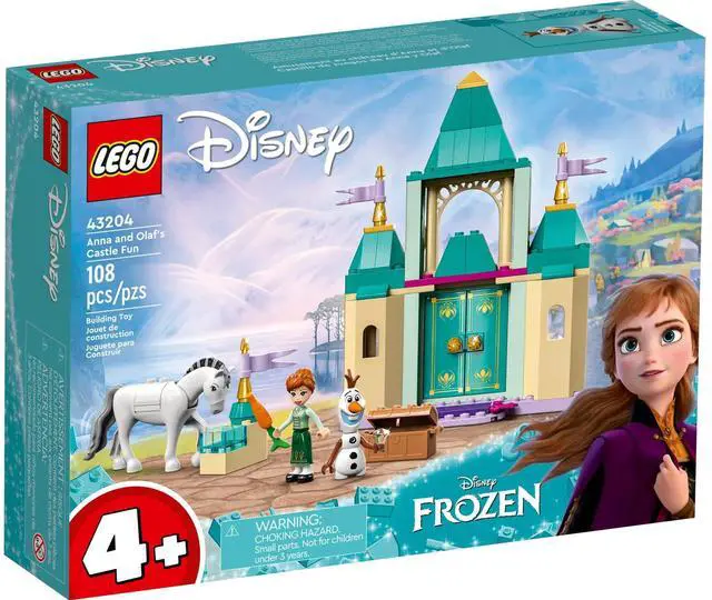 Alt view image 2 of 5 - international version Disney Series 43204 Anna and Olaf's Castle Fun Number of parts 108 Suitable for age 4+ toy building blocks
