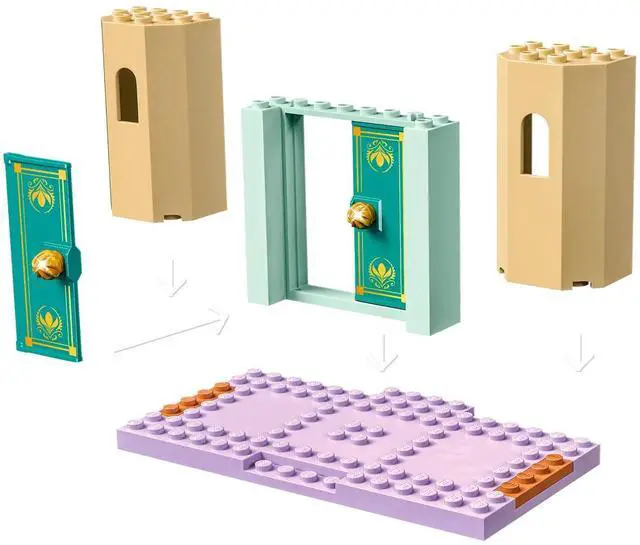 Alt view image 5 of 5 - international version Disney Series 43204 Anna and Olaf's Castle Fun Number of parts 108 Suitable for age 4+ toy building blocks