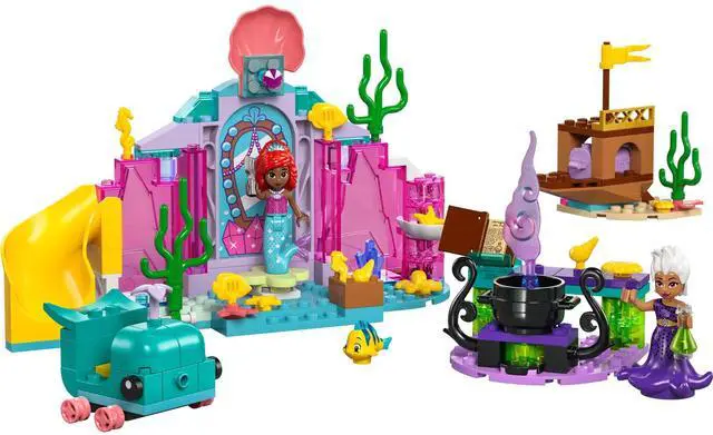 Main image of international version Disney Series 43254 Ariel's Crystal Cavern Number of parts 141 Suitable for age 4+ toy building blocks