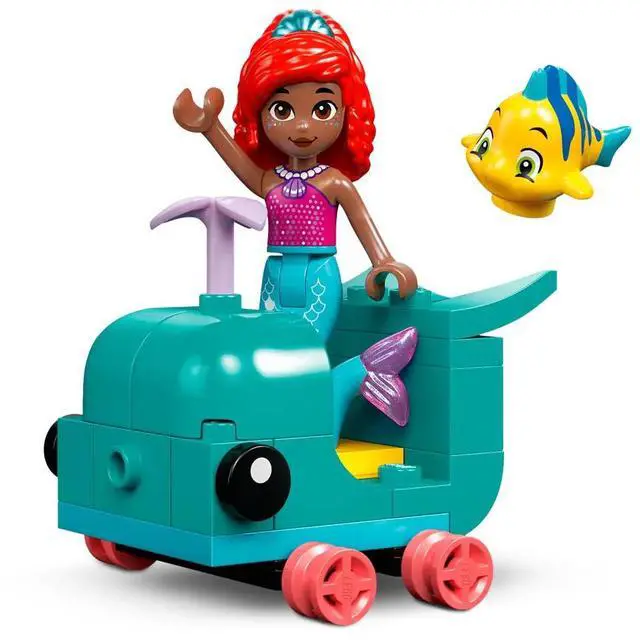 Alt view image 5 of 5 - international version Disney Series 43254 Ariel's Crystal Cavern Number of parts 141 Suitable for age 4+ toy building blocks