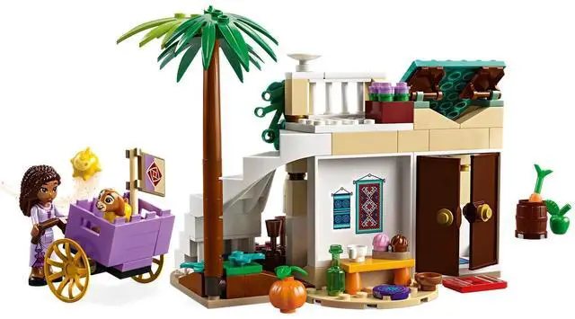 Alt view image 3 of 5 - international version Disney Series 43223 Asha in the City of Rosas Number of parts 154 Suitable for age 6+ toy building blocks