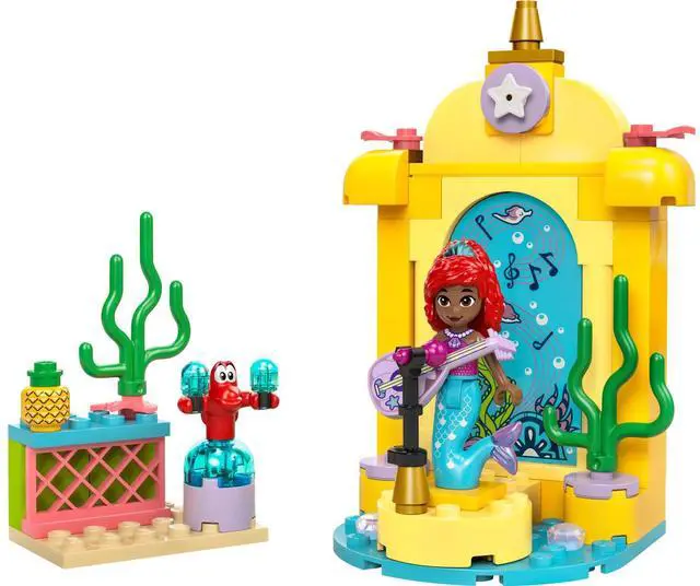 Main image of international version Disney Series 43235 Ariel's Music Stage Number of parts 60 Suitable for age 4+ toy building blocks