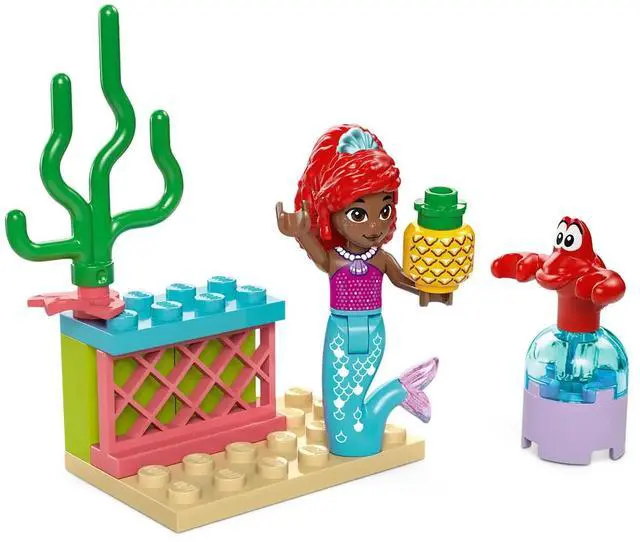 Alt view image 3 of 5 - international version Disney Series 43235 Ariel's Music Stage Number of parts 60 Suitable for age 4+ toy building blocks