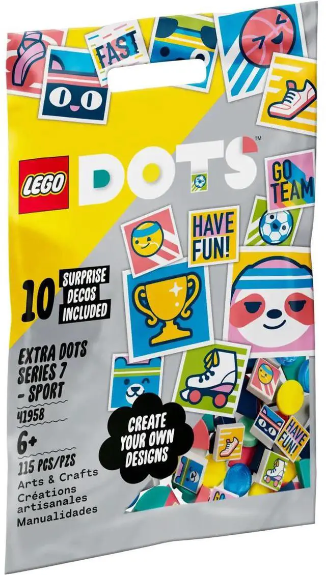 Alt view image 2 of 4 - international version DOTS Series 41958 Extra DOTS Series 7 - SPORT Number of parts 115 Suitable for age 6+ toy building blocks
