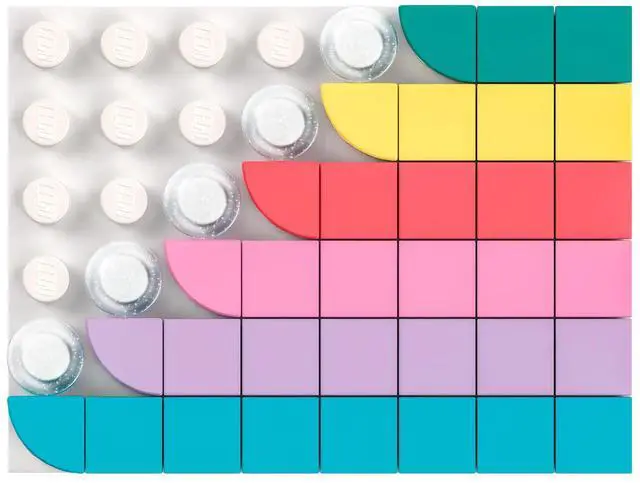Alt view image 4 of 5 - international version DOTS Series 41962 Unicorn Creative Family Pack Number of parts 707 Suitable for age 6+ toy building blocks